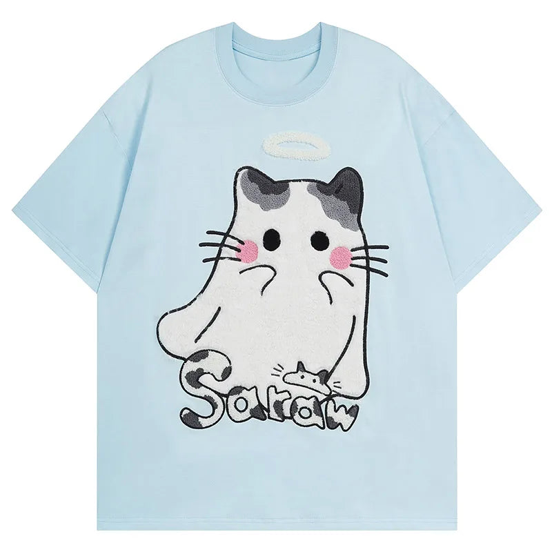 Y2K Cute Cartoon Cat T-Shirt