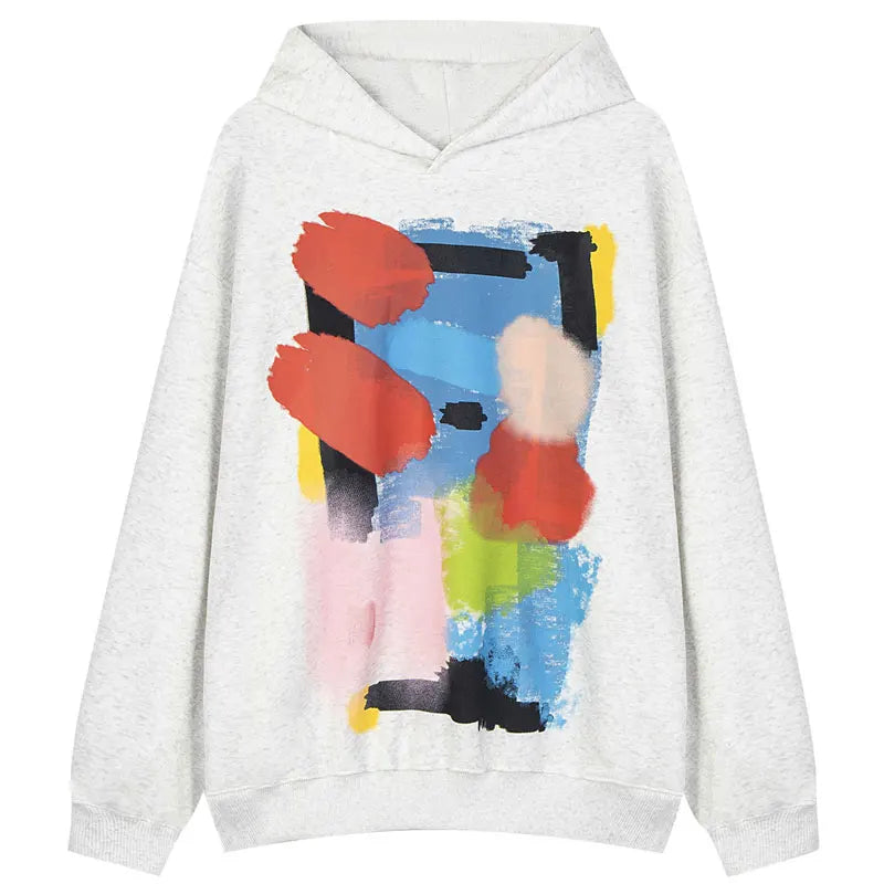 Y2K Paintings Mixed Color Hoodie