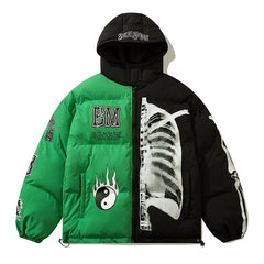 Yin Yang Skeleton Oversized Jacket