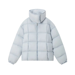 Solid Color Women's Puffer Jacket