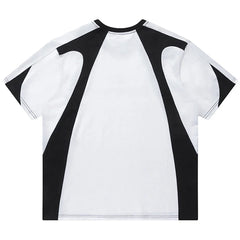 American Style Patchwork Oversized T-Shirt