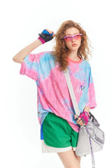 Tie Dye Ripped Oversized T-Shirt