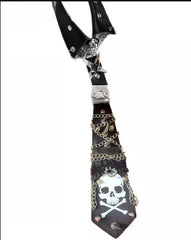 Y2k Skull Chain Tie