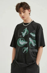 Y2k Falling Shadows Washed T-Shirt