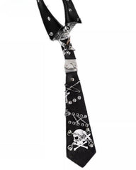 Y2k Skull Chain Tie