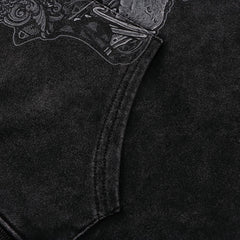 Vintage Horned Skeleton Hoodie