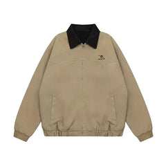 Vintage Loose Baseball Denim Jersey Jacket