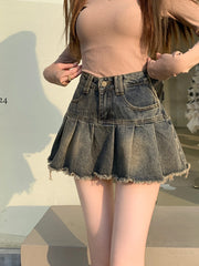Harajuku Y2K Denim Mini Skirt