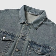 Retro Washed Denim American Jacket