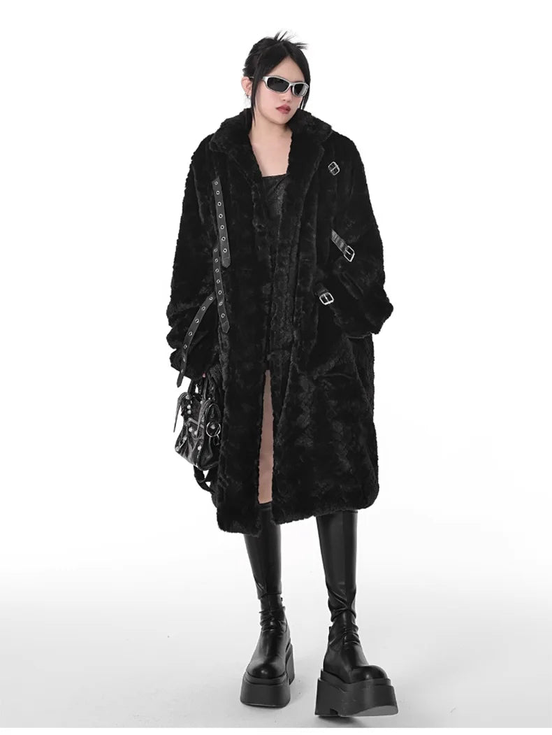 Fuzzy Faux Fur Women's Coat