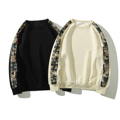 Cashew Flower Graphic Patch Sweater
