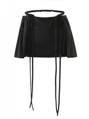 Y2k Split Pleated Mini Skirts