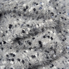 Heathered Yarn Kintted Hooded Sweater