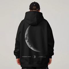 Y2K Crescent Moon Gothic Hoodie