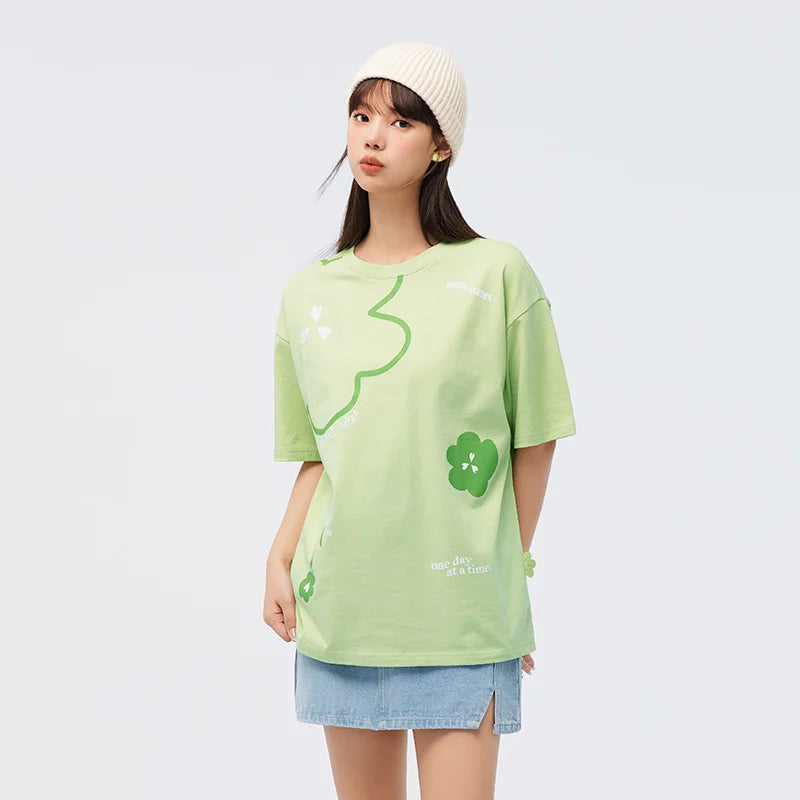 Flower Dress Oversized Women's T-Shirt