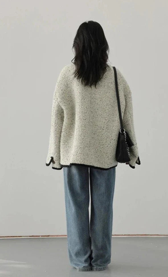 Vintage Single Breasted Women's Wool Coat