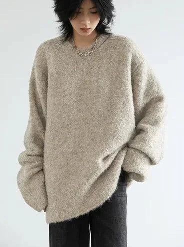 Casual Neckline Hollow Knitwear Sweater