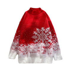 Turtleneck Snow Flake Sweater