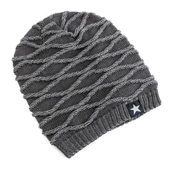 Fur-Lined Five-Point Beanie