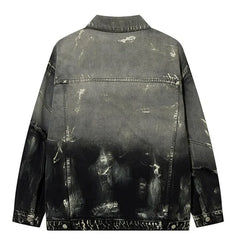 Splicing Color Mud Dyed Jacket
