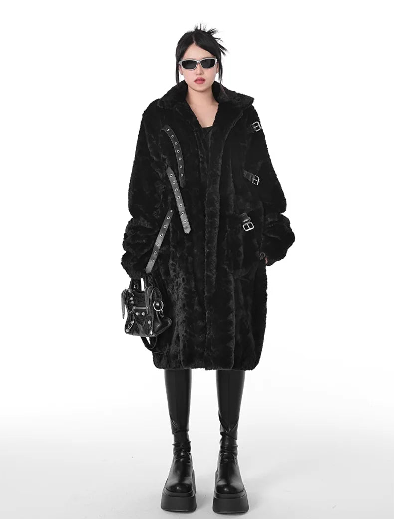 Fuzzy Faux Fur Women's Coat