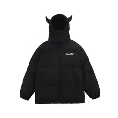 Devil's Horn Hooded Puffer Jacket