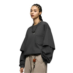 Layered Edge Long Sleeve T-Shirt