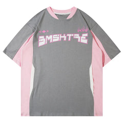 Casual Versatile Patchwork Loose T-Shirt