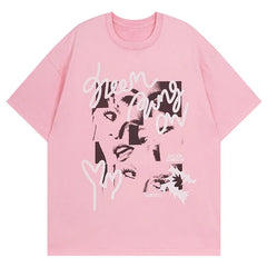 Women's Face Printed T-Shirt