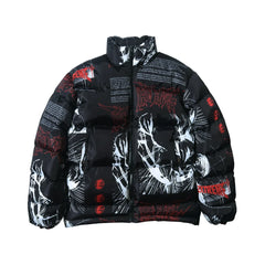 Comics Graffiti Winter Warm Puffer Jacket