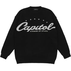Y2k Capitol Star Sweater
