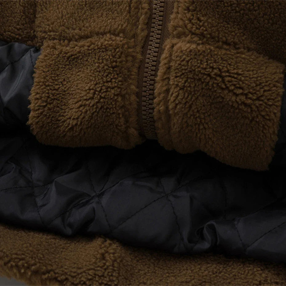 Fuzzy Zipper Jacket