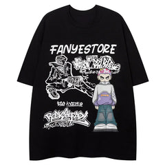 Cartoon Boy Printed T-Shirt