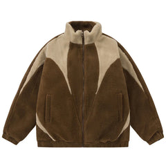Fuzzy Zipper Jacket