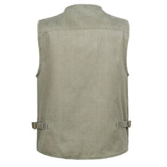 Multi Pocket Puff Mesh Vest