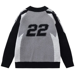 Gray Star Zippered Hip Hop Jacket
