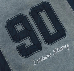 Patchwork Jersey Denim T-shirt