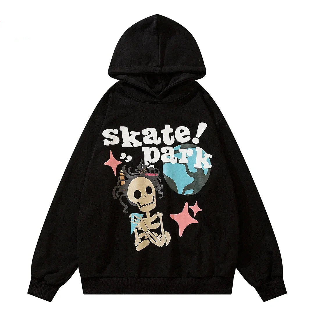 Skate Park Skeleton Hoodie