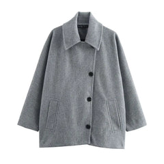 Long Blended Polo Coat