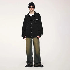 Versatile Distressed Denim Loose Jacket