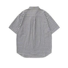 Plaid Reversible Short Sleeve Shirt