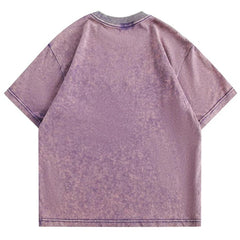 Spider Web Printed Oversized T-Shirt