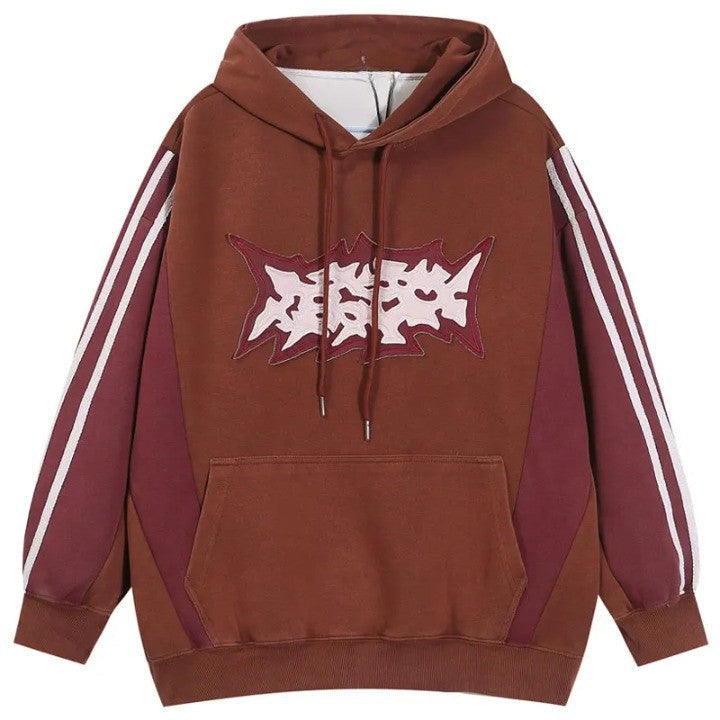 Y2k Japanese Letter Hoodie