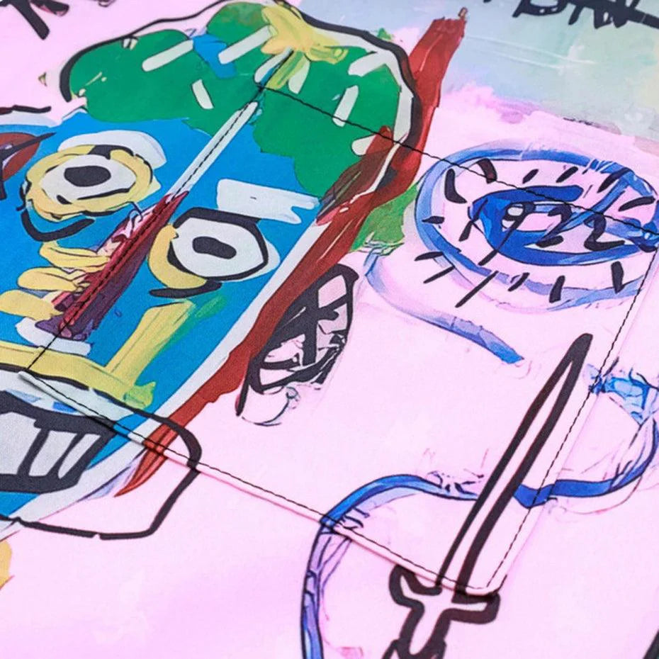 Vintage Graffiti Long Sleeve Shirt