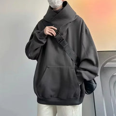 Y2k Heavy Fleece Long Turtle Neck Jacket