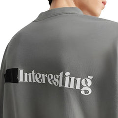 "INTERSTING" Rubber Printed T-Shirt