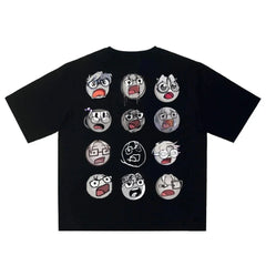 Y2K Emoji Faces T-shirt