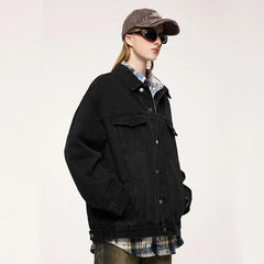 Retro Washed Denim American Jacket