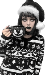 Bats And Skulls Spooky Sweater