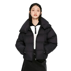 Solid Color Women's Puffer Jacket